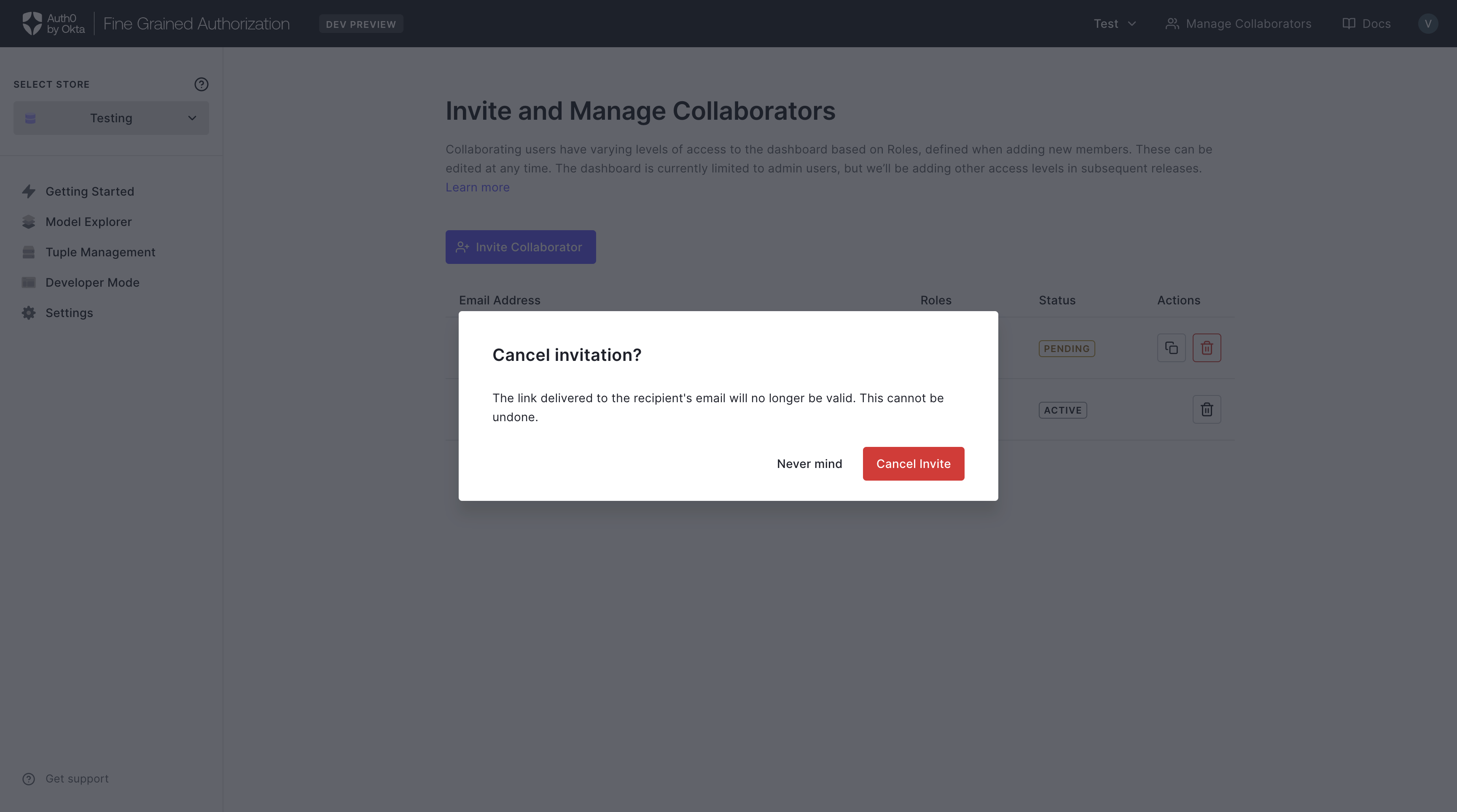 Image showing cancel an invitation