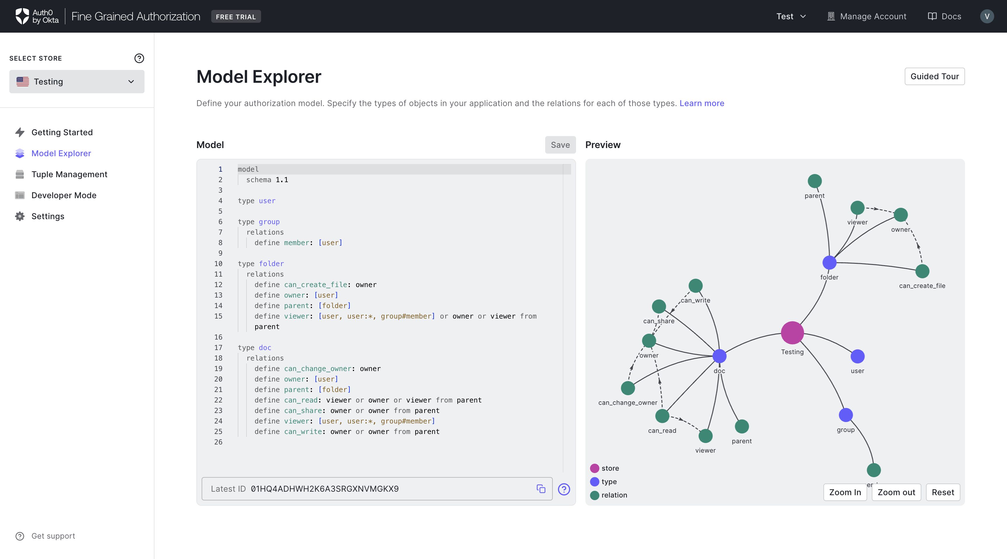 Image showing the model explorer previewer