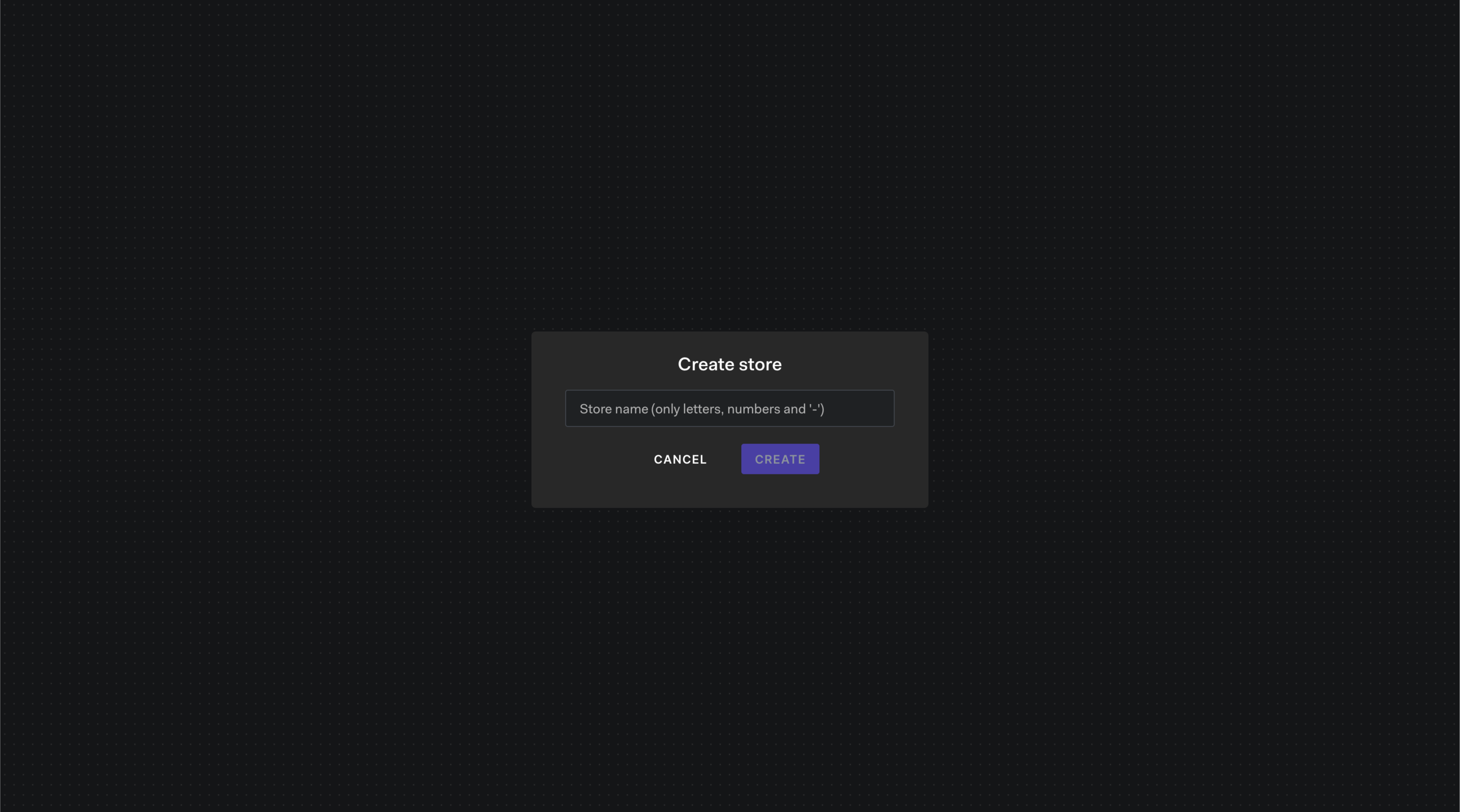 Image showing store URL being entered